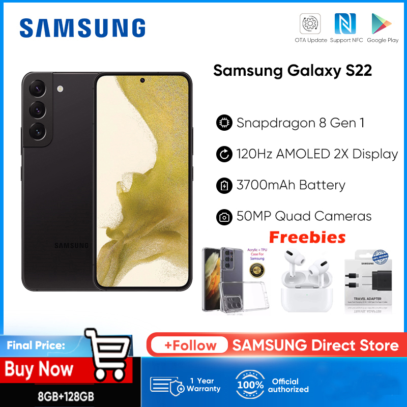 SAMSUNG Galaxy S22+ Cell Phone, Factory Unlocked Android Smartphone, 256GB,  8K Camera & Video, Brightest Display Screen, Long Battery Life, Fast 4nm