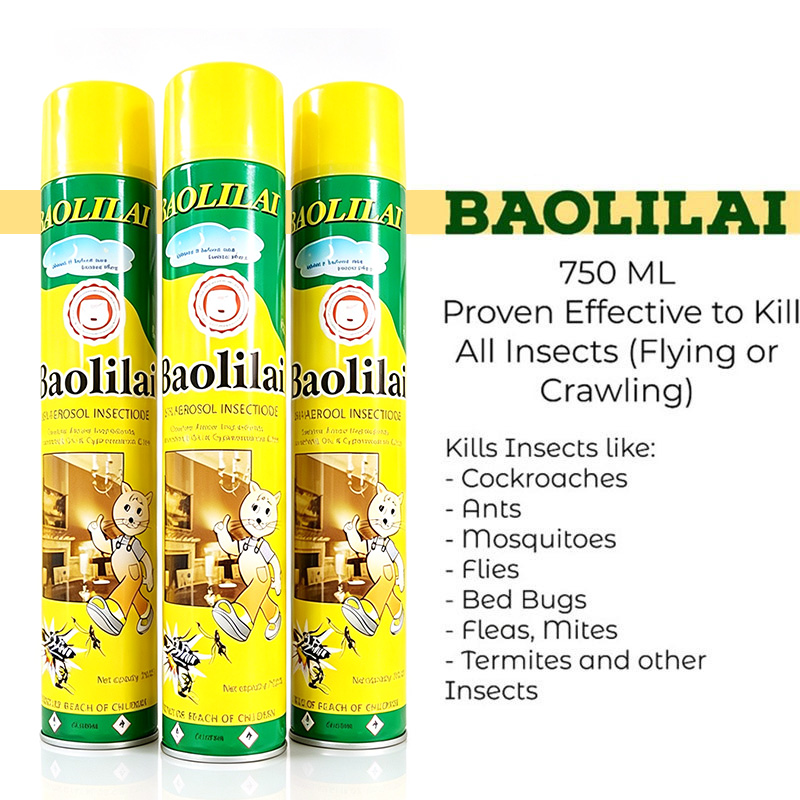 BUY one take one Baolilai Original 750ML insecticide spray/Cockroach Spray/Mosquito Spray - Image 4
