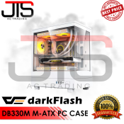 Darkflash DB330M White Teampered Panoramic Case MATX,MITX