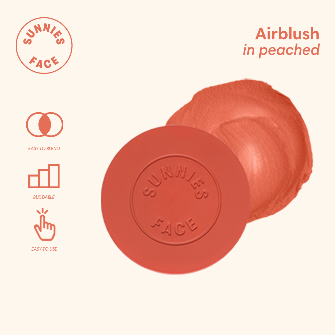 Discount on Sunnies Face  shoes - SKU: Sunnies Face Airblush [Cream Blush & Cheek Tint] (Peached)
