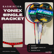 Yonex Single Badminton Racket, Minimal Damage, Random Color