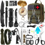 32-in-1 Outdoor Survival Tool Kit for Camping and Hiking