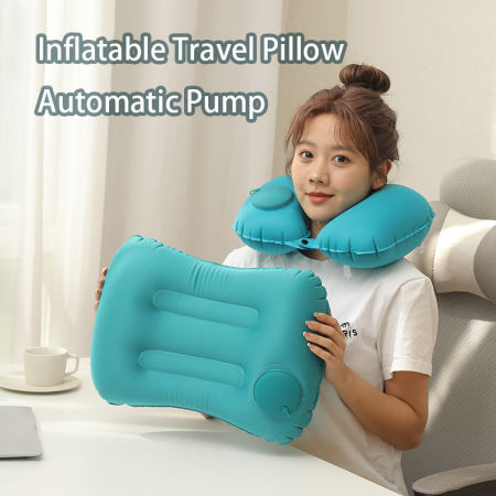 Enzo Portable Inflatable Travel Pillow - U Shape Neck Pillow