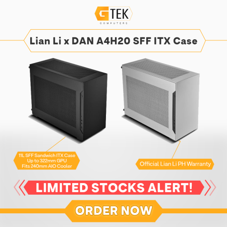 Lian Li x Dan A4-H20 Sff Itx Case Black / Silver