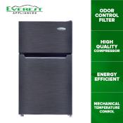 EVEREST 3.1 cu ft. Two Door Refrigerator with Odor Control Filter