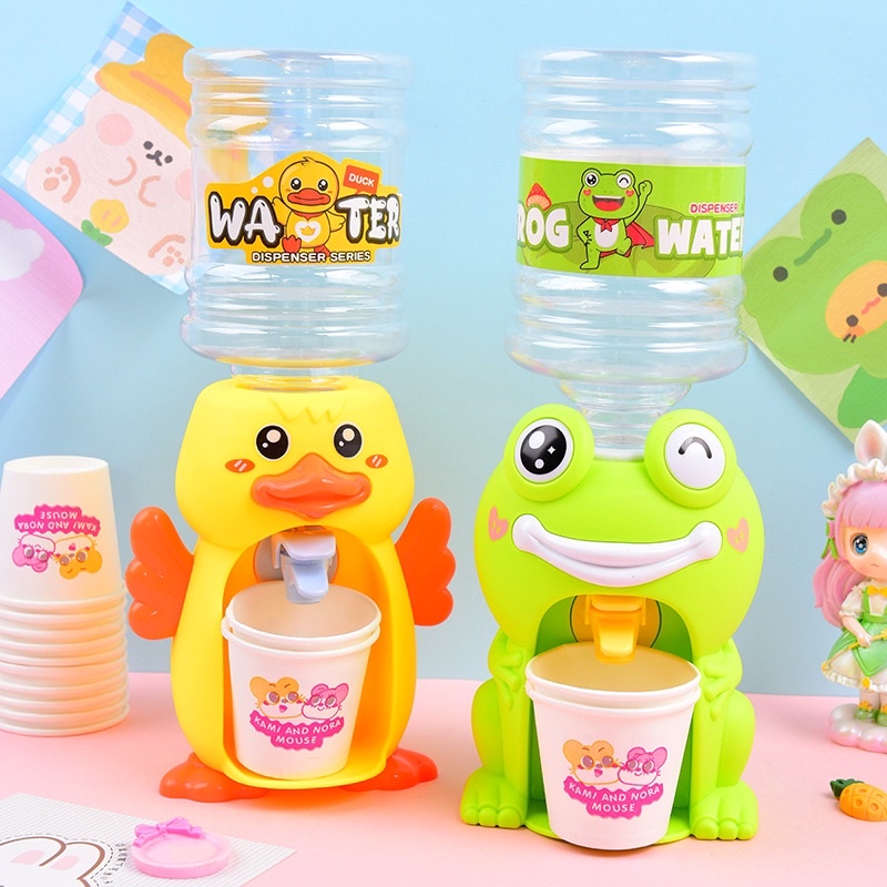 Ready Stock】Mini Water Dispenser for Children Kids Gift Cute Water Juice  Milk Drinking Fountain Simulatio Simulation Kitchen Toys mini-small s