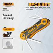 Ingco HHK14081 Pocket Hex Key IHT