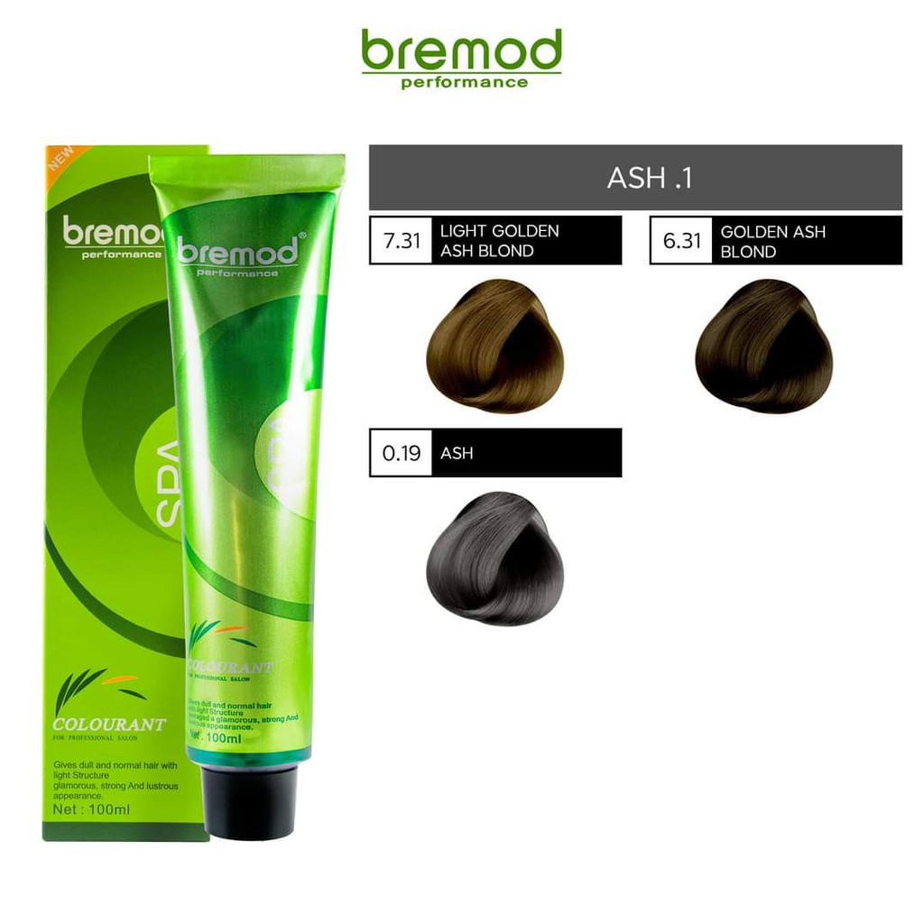 Bremod Hair Color hair Dye ( Ash Gray Mocha Chocolate Brown Honey Tea)  oxidizing not included | Lazada PH