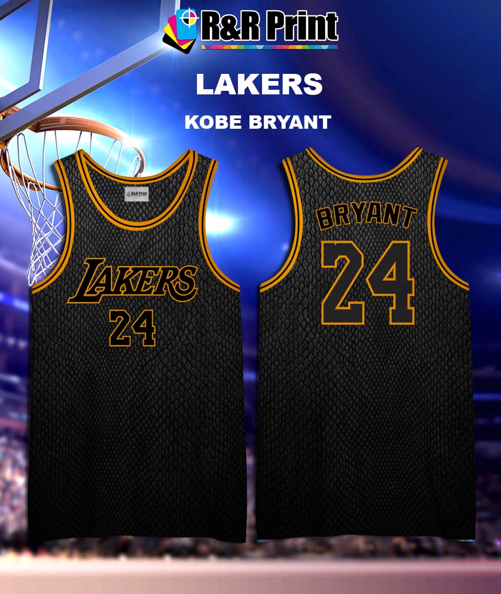Kobe Bryant Los Angeles Lakers NO. 24 Black Mamba City Edition