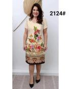 Floral Print Plus Size Midi Dress - 