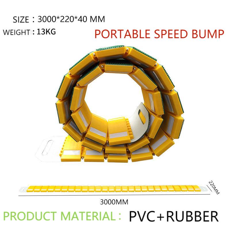 Woodify shops Original Rubber Humps Speed Bump Speed Hump Portable Folding Speed Bump Road Safety Device Movable Disassembly