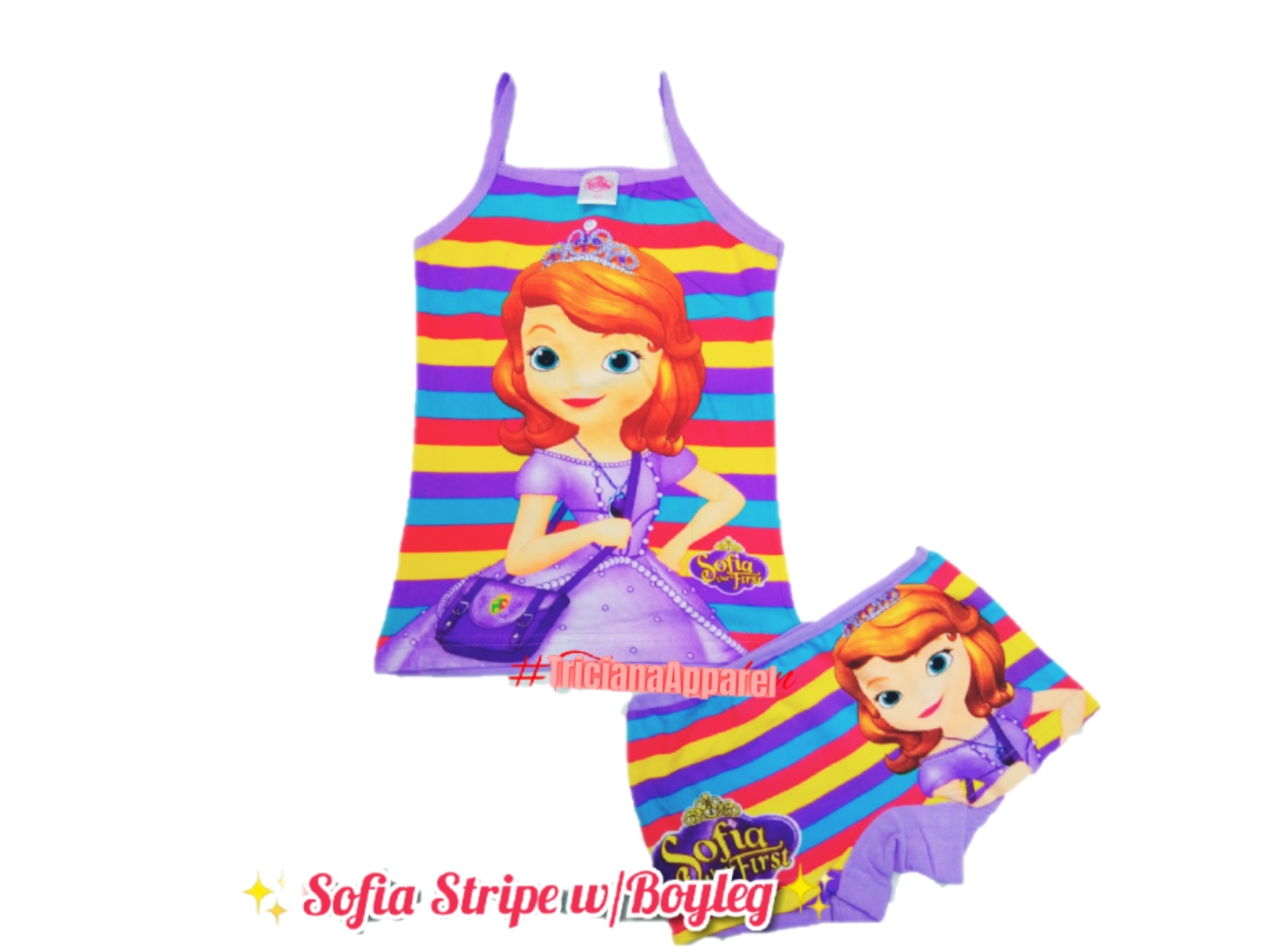 sale!Character Terno Princess Sofia the first spaghettie strap sando with boyleg short for girls kids fashion wear #tricianaApparel | Lazada PH sale!Character Terno Princess Sofia the first spaghettie strap sando with boyleg short for girls kids fashion wear #tricianaApparel | Lazada PH