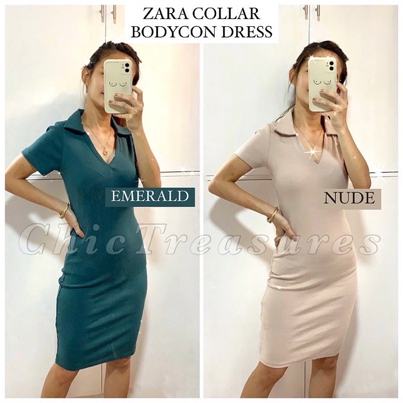 zara bodycon dress