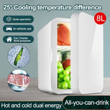 Portable Cosmetic Refrigerator with Freezer