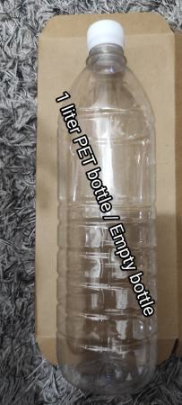 1 Liter and 1.5 Liter Pet Bottle / Empty bottle with cap