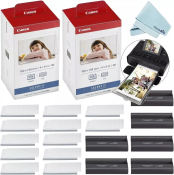 KP-108IN Compatible for canon KP 108IN KP108IN selphy cp1300 ink and paper Set for CP Series Printers CP1500 CP1300 CP1200 CP1000 CP780 CP790 CP810 CP910,108 Sheets Photo Papers + 3 Ink Cartridges