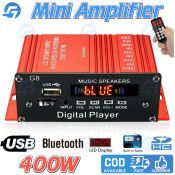 400W Car Amplifier with Bluetooth and Remote Control