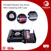 Portable Mini Camping Butane Gas Stove with Case