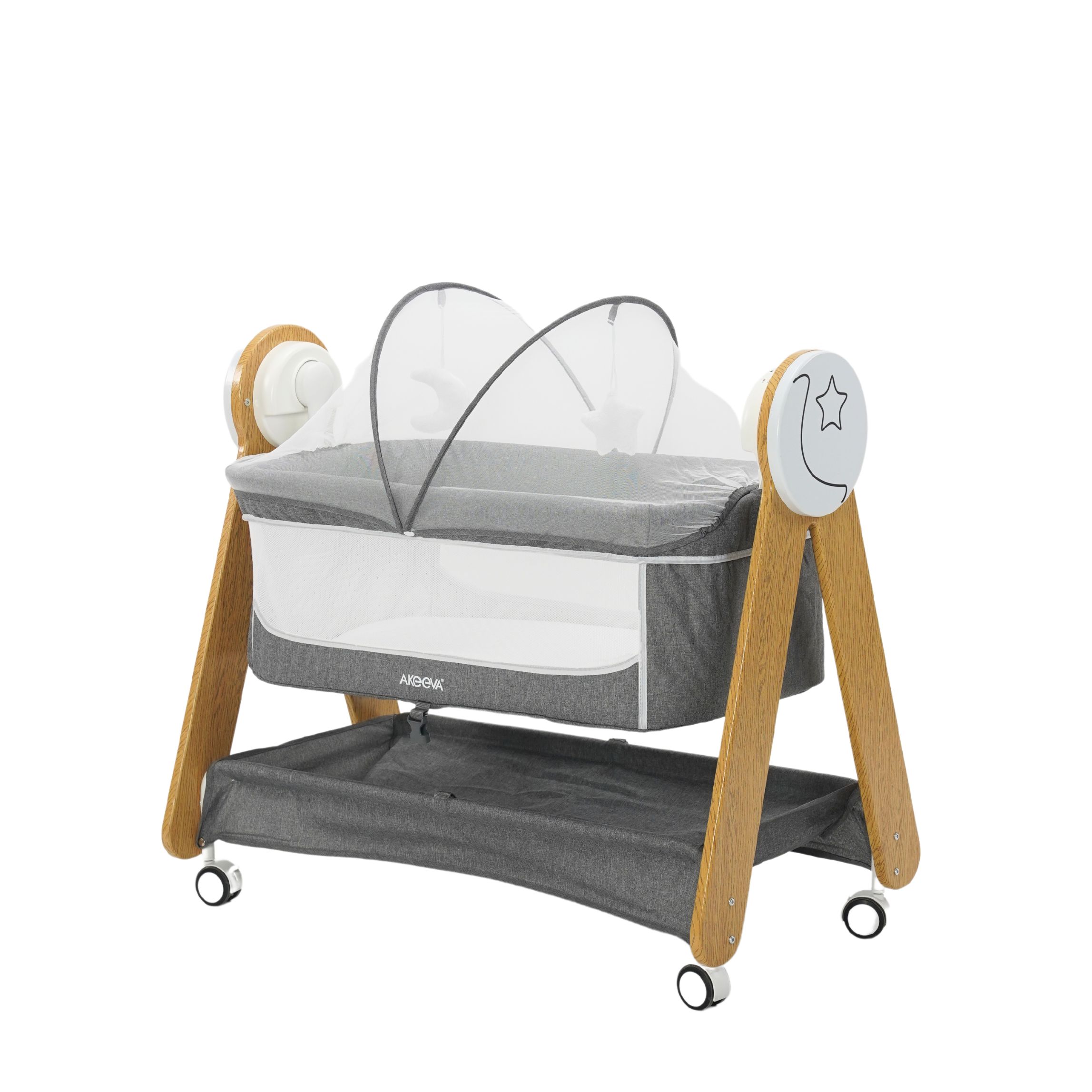 Akeeva Luxury Wood Autosway Crib