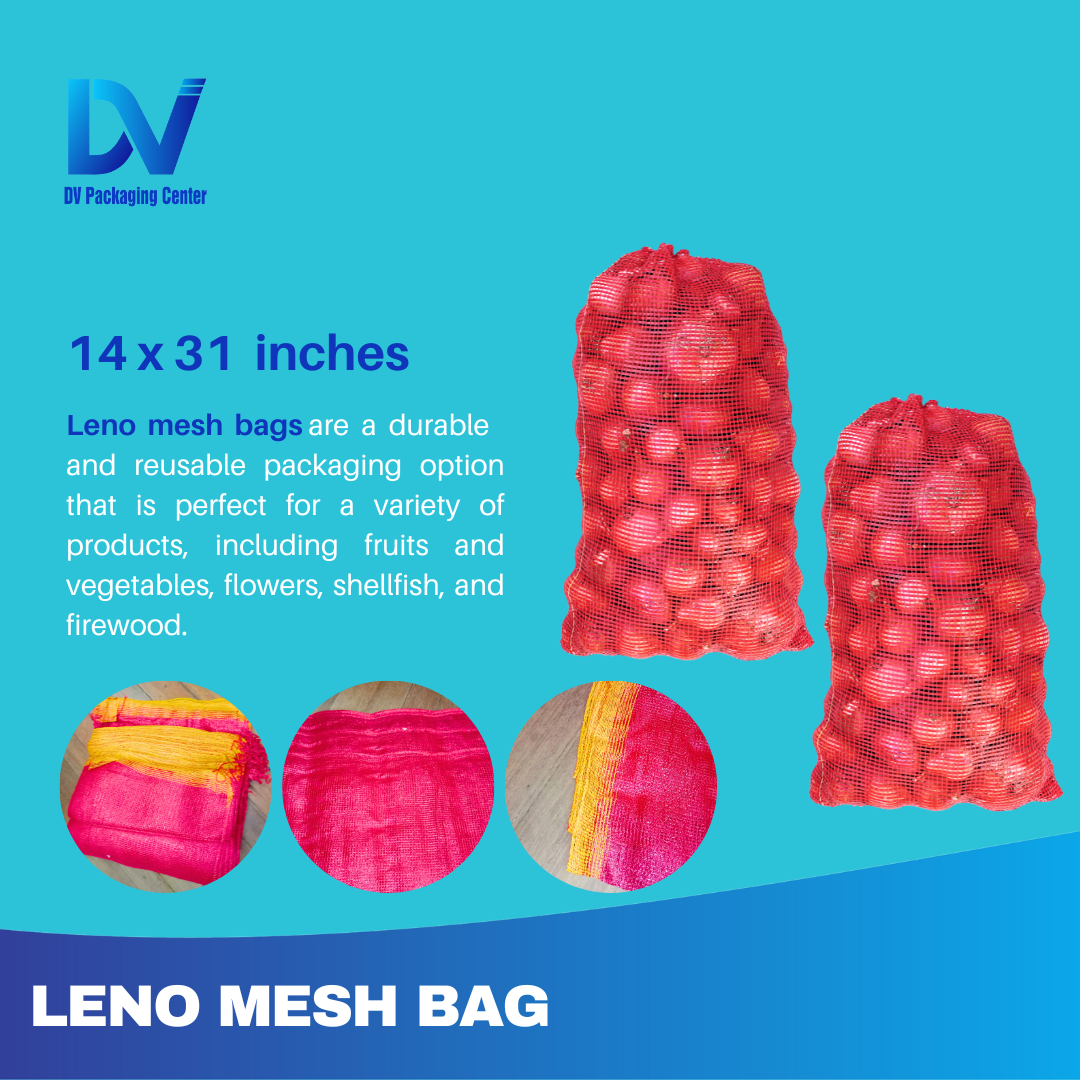 Red Leno Mesh Bag (Vegetable Sack/Garlic, Onion Sack) Sold per pc