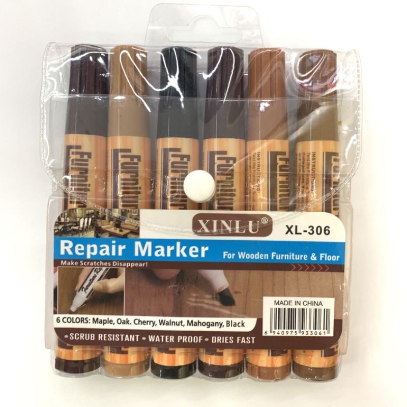 Wooden Furniture Repair Pen Touch Up Markers and Filler Sticks Wood Scratch  Restoration Kit Patch Paint Pen Wood Composite Repair