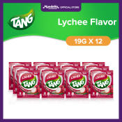 Tang Instant Drink Mix - Lychee Flavor 19g with Vitamins and Minerals C, D, and Zinc