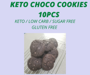 Guilt-Free Keto Chocolate Cookies, 10 pcs, Low Carb, Gluten-Free