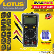 LOTUS Digital Multimeter Tester 2000C with Batteries & Test Leads