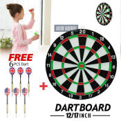 Thickened Double-Sided Dart Board Set with 6 Dart Pins