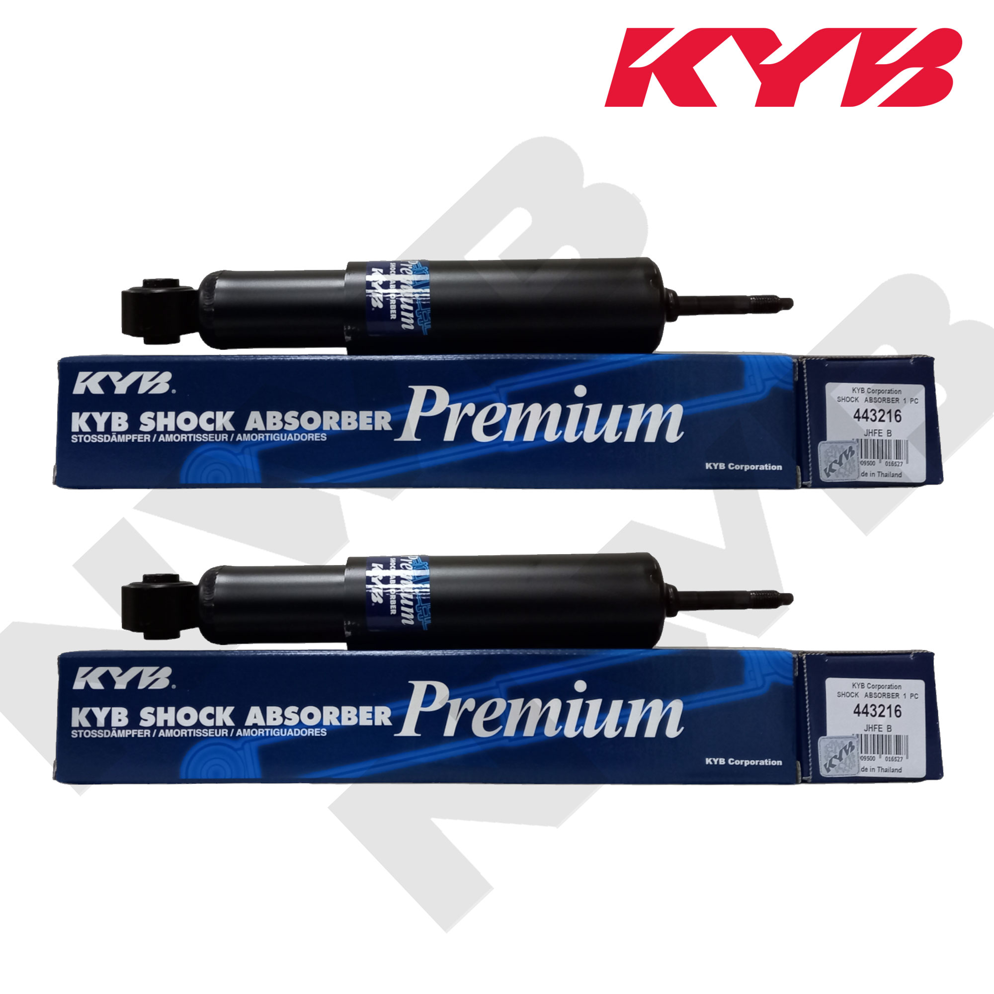 KYB 443186 for Isuzu Crosswind, Sportivo 2002-2017 Set of 2 Rear