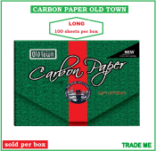 Old Town Carbon Paper, Black, Long