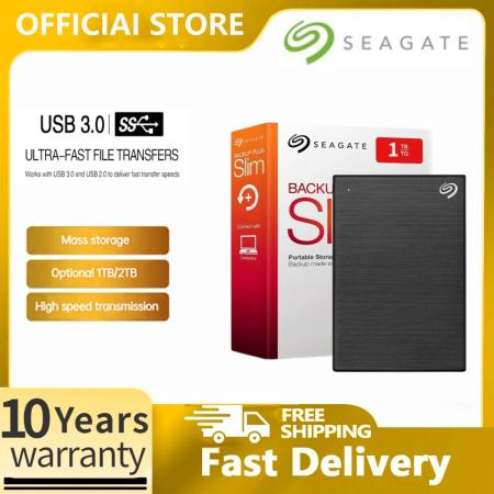 Seagate 1TB/2TB USB 3.0 Portable External HDD with Free Pouch