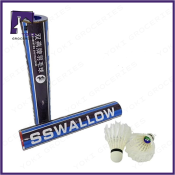 Sswallow 12pcs Beginner Feather Badminton Shuttlecocks