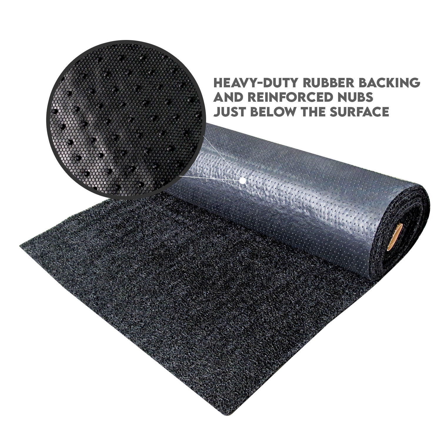 Blade Rubber Matting with Spike 4ft. x 1ft. (Black) Customize Matting ...