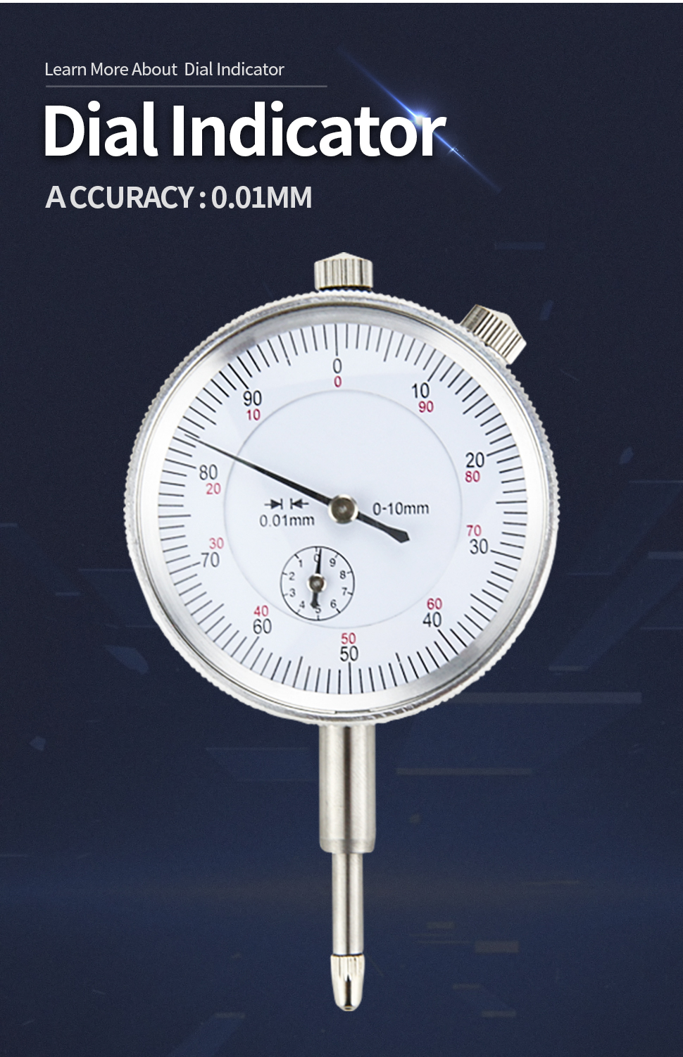 ✅ 0.001"-1.0" Precision Dial Test Indicator Lever Gauge Meter Measuring Tool ✅ 