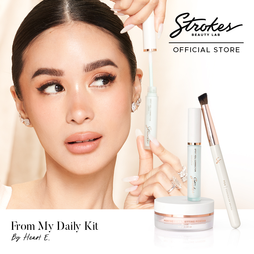 Discount on Strokes Beauty Lab  shoes - SKU: From My Daily Kit - By Heart E. [Setting Powder, Green Corrector, Concealer Brush]