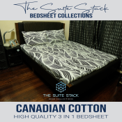 "Suite Stack 3-in-1 Premium Cotton Bed Sheet Collection"