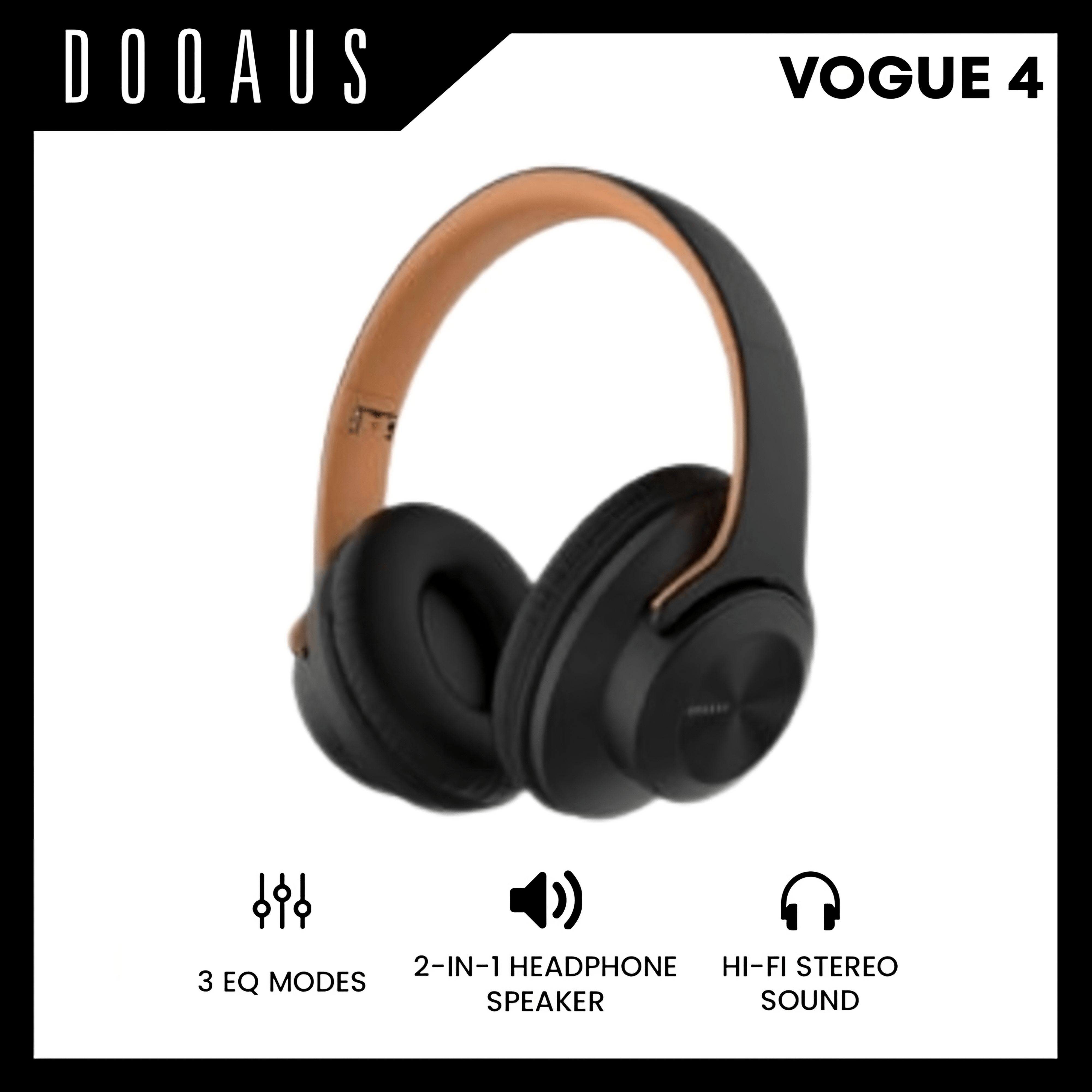 DOQAUS Vogue 2-in-1 Wireless Bluetooth Headphone Noise