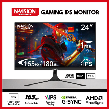 NVISION 24" Gaming IPS Monitor, 165Hz, Frameless, FHD, EG