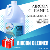 Alkaline coil cleaner for AC condenser and evaporator