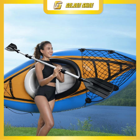 Hydro-Force Inflatable Kayak Boat: Fishing Boat with Free Accessories