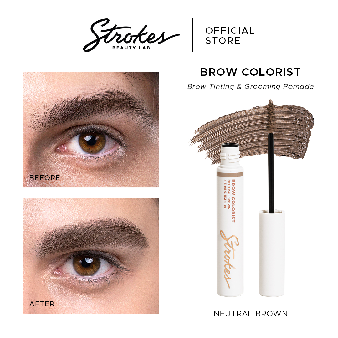 Discount on Strokes Beauty Lab  shoes - SKU: Strokes Brow Colorist In Neutral Brown [Tinted Brow Mascara, Brow Pomade]