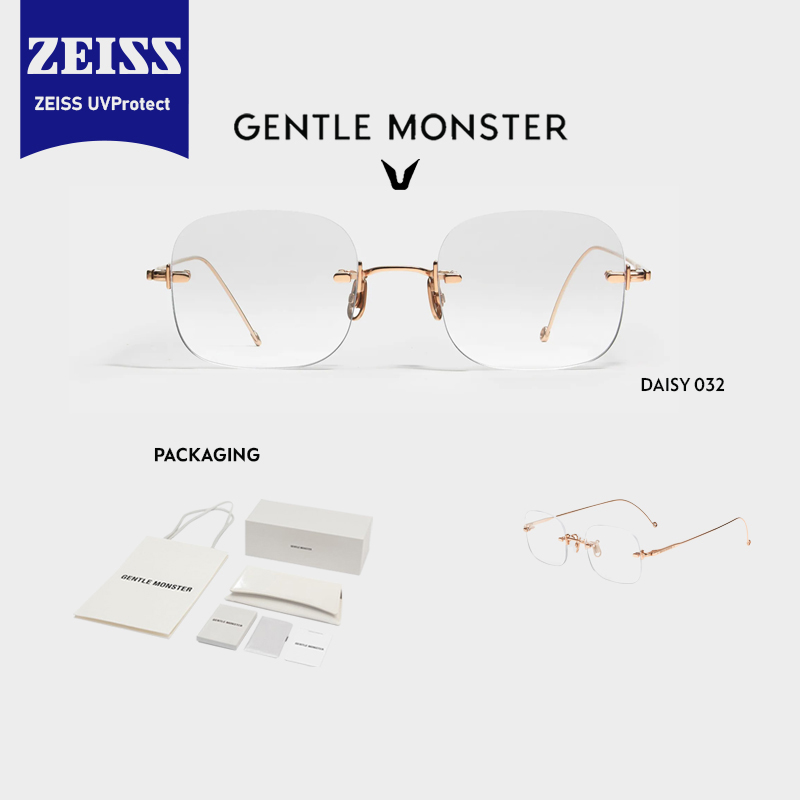 GENTLE MONSTER JENNIE CLOUDY DAY ONLY 02 / 031 KOREAN EYEGLASSES UNISEX  COMPLETE WITH BOX, PAPER BAG AND LEATHER POUCH POLARIZED