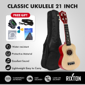 Soprano Ukulele Set with Accessories and Tutorial - RIXTON