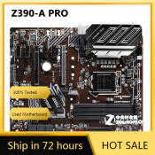 Z390-A PRO Motherboard, Intel i9/i7/i5/i3, 64GB