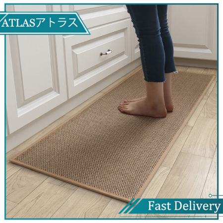 Non-Slip Linen Kitchen Floor Mat - Brand: 