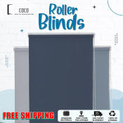 Custom 100% Blackout Roller Shades by Langsir Bidai