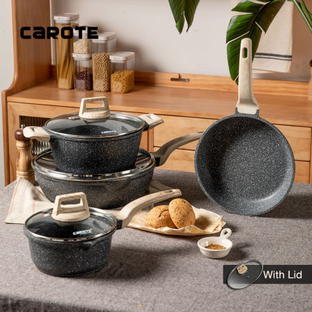 Carote Granite Stone Non Stick Kitchen Cookware Set