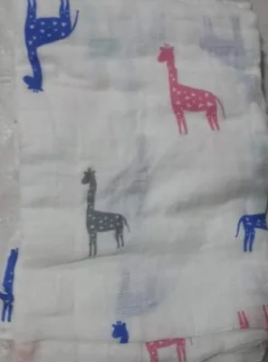 TKB 3pcs Pure Soft 6-layer Muslin Gauze Baby Burp Lampin Toddler Kids Hand Back Cotton Towel Random Designs (2)