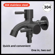Stainless Steel Field Faucet with Versatile 2-Way/3-Way Functionality